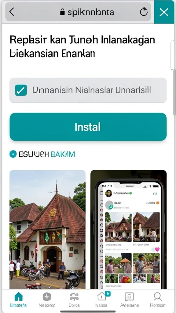 Tampilan antarmuka yang menarik.