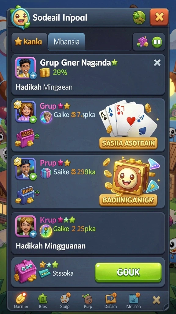 Berbagai karakter menarik untuk dipilih dan dimainkan.