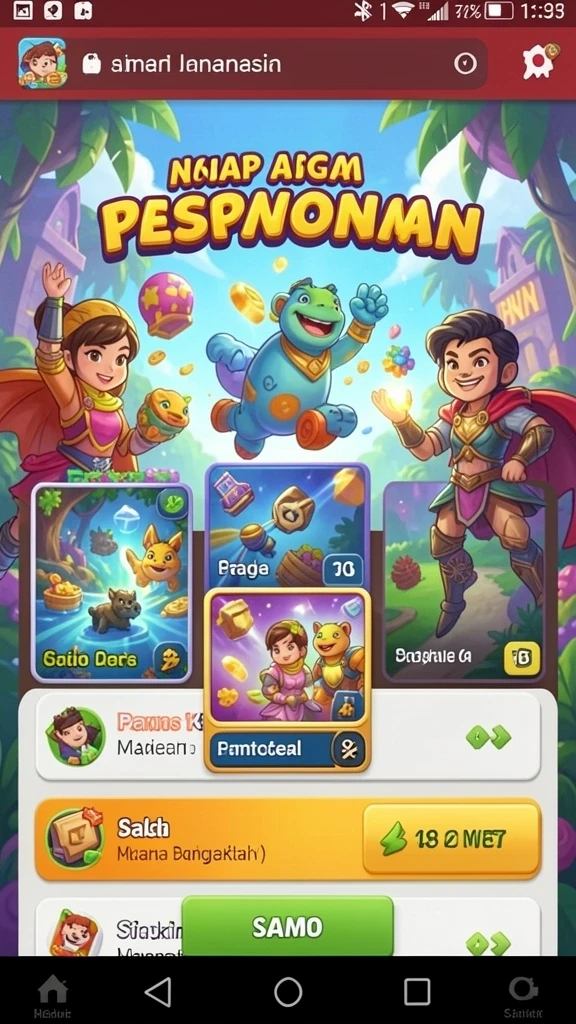 Tangkapan layar menunjukkan grafik yang memukau.