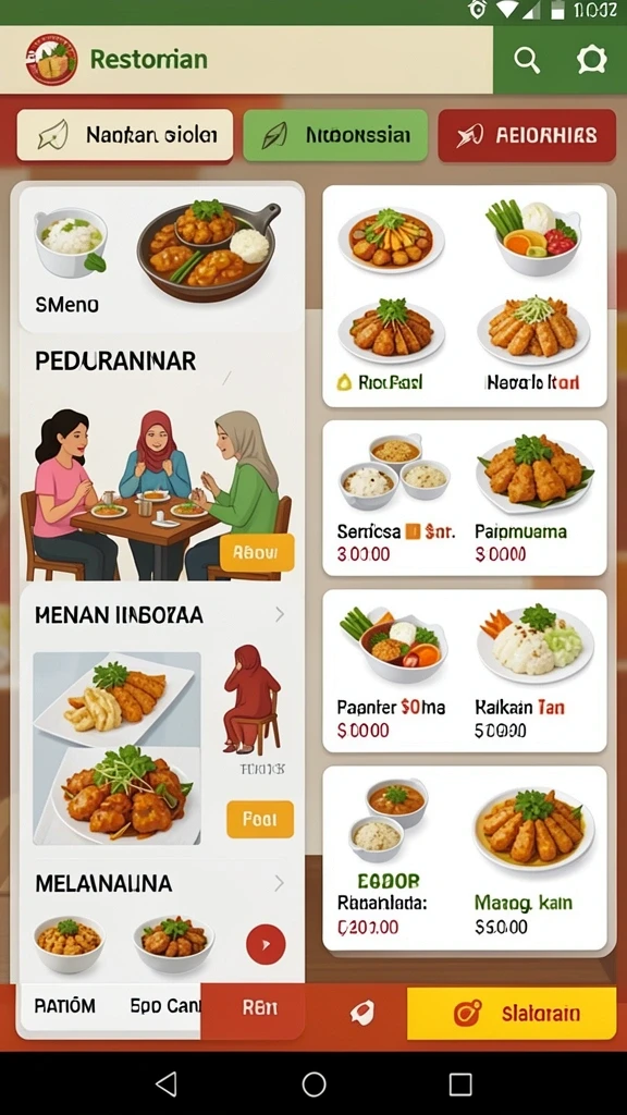 Aktivitas leaderboard yang memperlihatkan peringkat pemain.