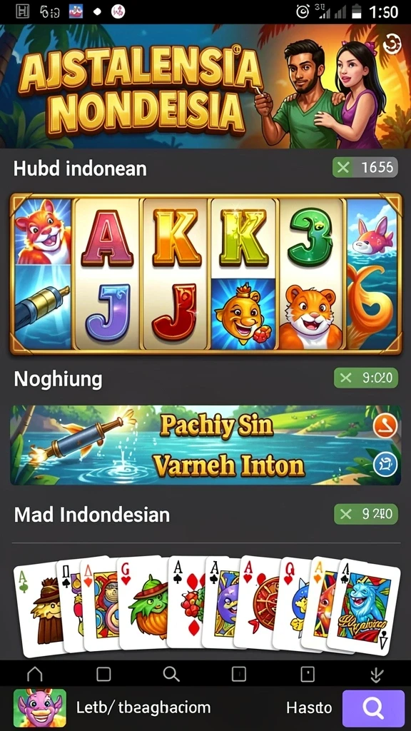 Grafis yang tajam dan berwarna-warni.
