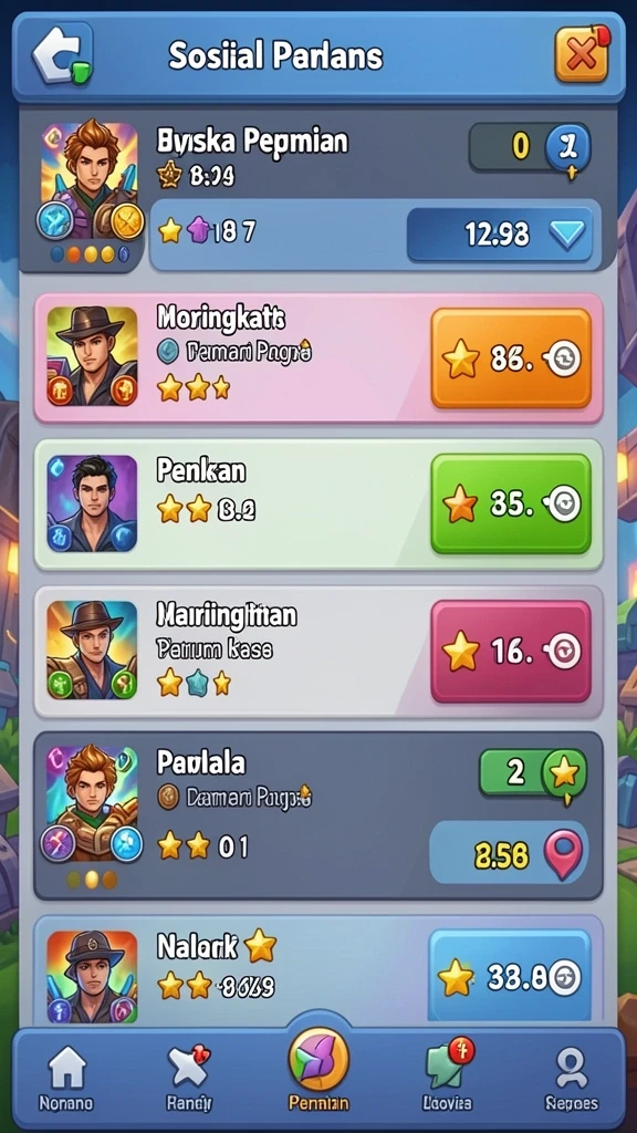 Tampilan menarik dengan tema slot yang bervariasi.