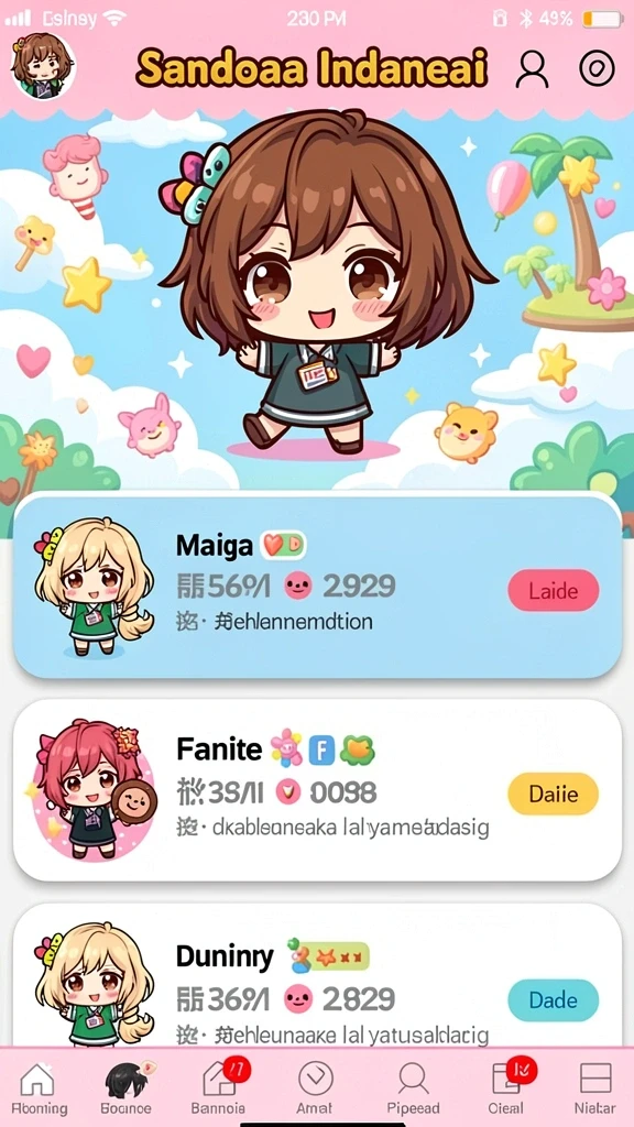 Screenshot menunjukkan karakter baru dalam permainan.
