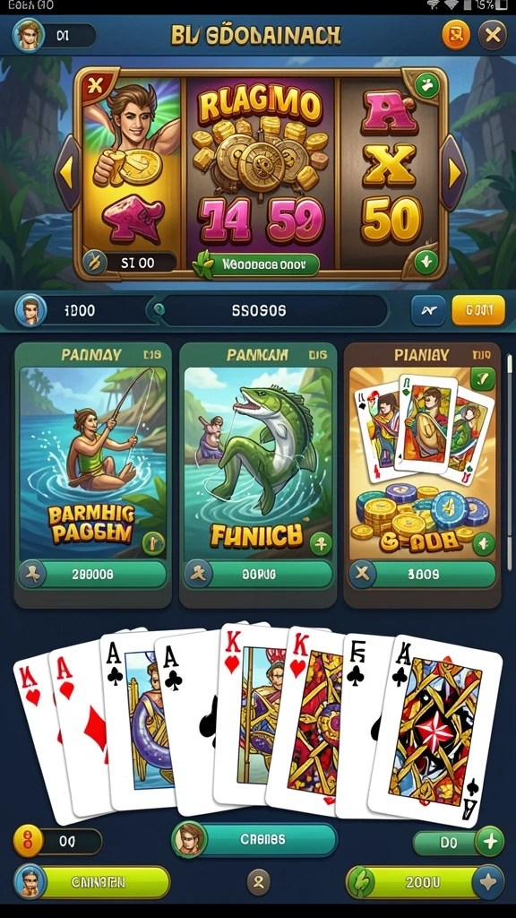 Beragam permainan judi online yang tersedia.