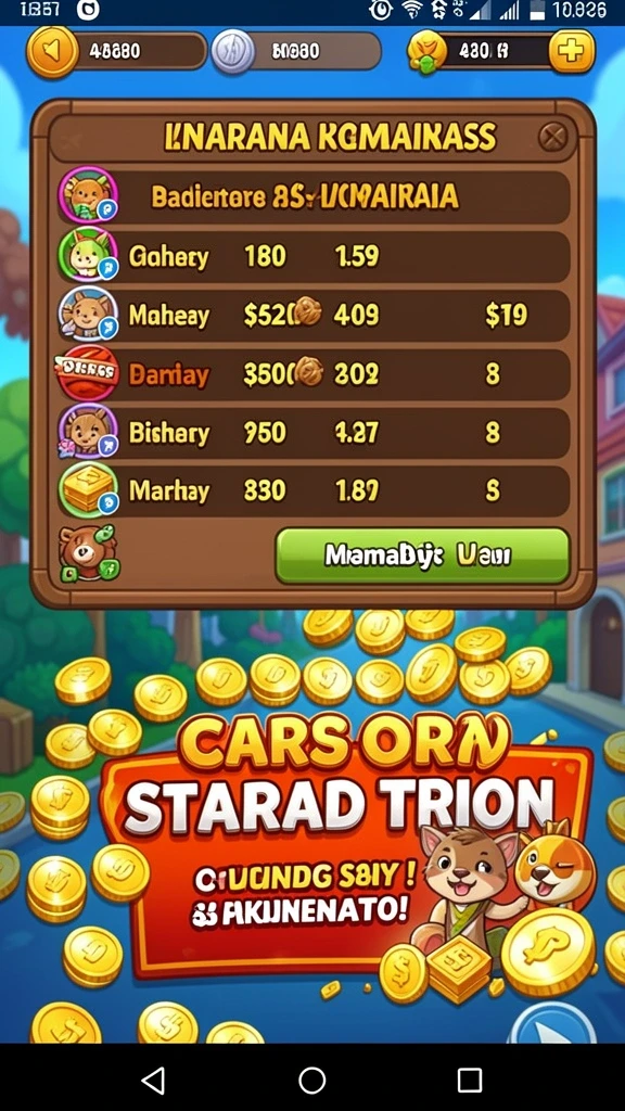 Menu permainan yang beragam.