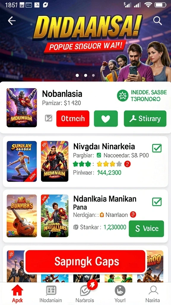 Tampilan halaman utama yang menarik dan mudah dinavigasi.