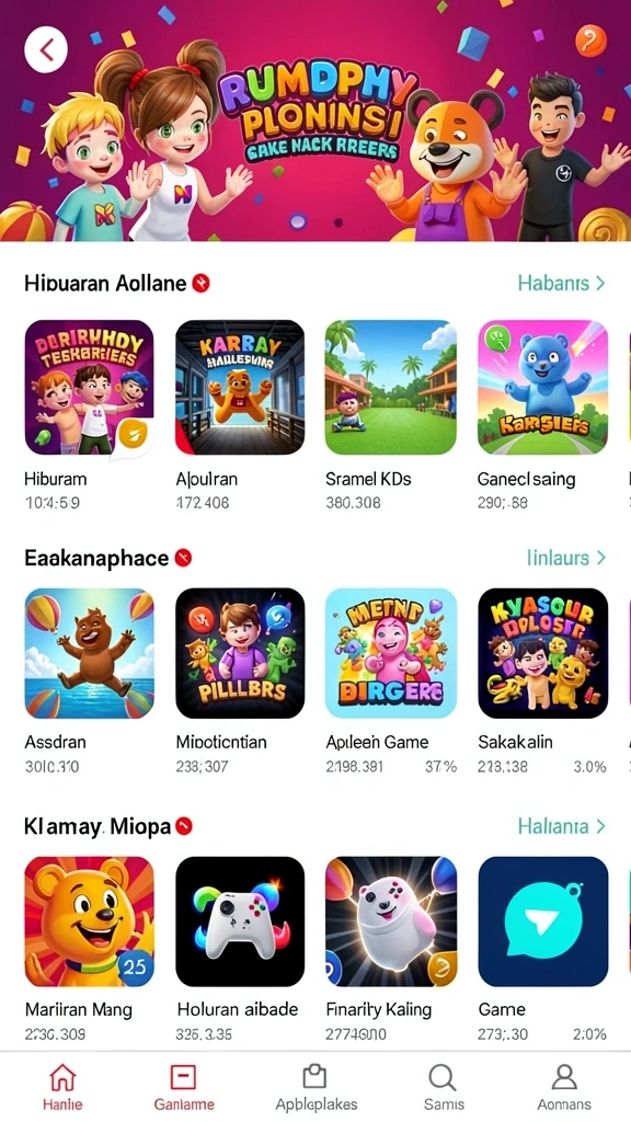 Beragam mode permainan yang seru dan menantang.