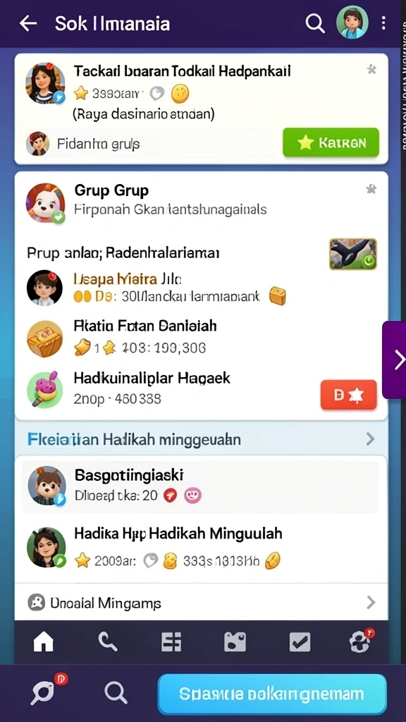 Komunitas aktif yang mendukung pemain baru.