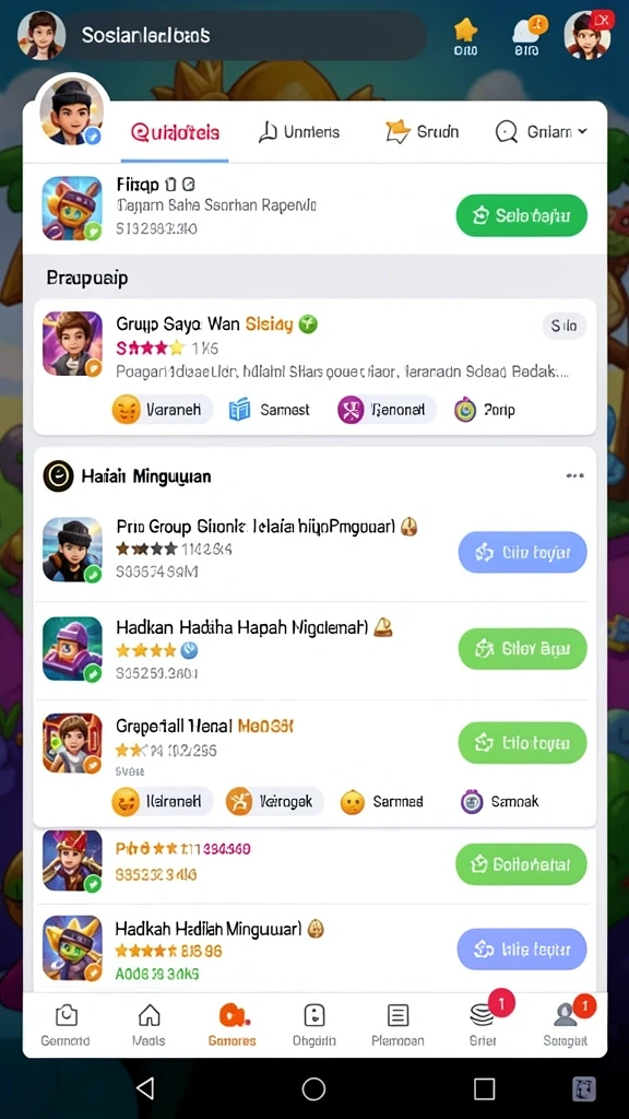 Grafis arena pertarungan yang memukau.