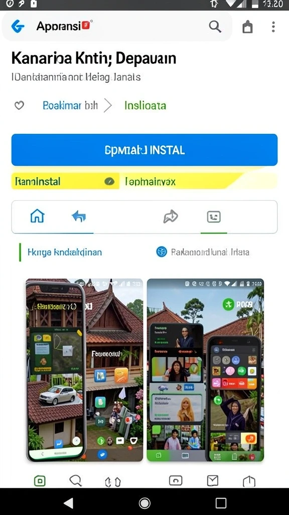 Screenshot dari misi eksplorasi planet Mars.