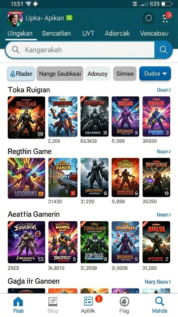 Screenshot menampilkan karakter unik dalam game OLLO4D.