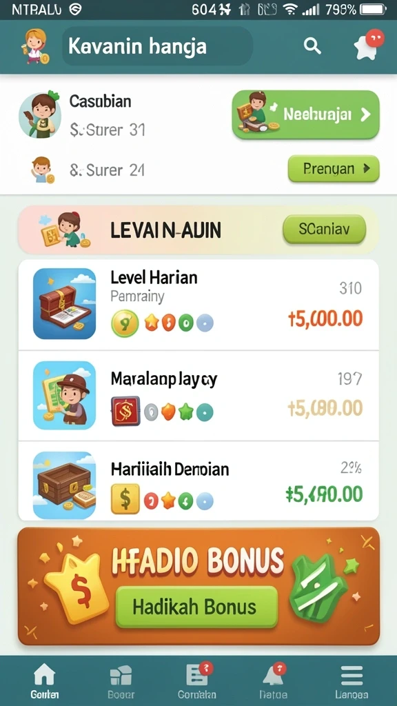 Fitur live draw yang menegangkan dan interaktif.
