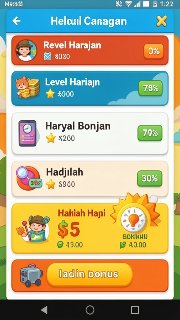 Tampilan antarmuka aplikasi REJEKIBET yang menarik dan mudah digunakan.