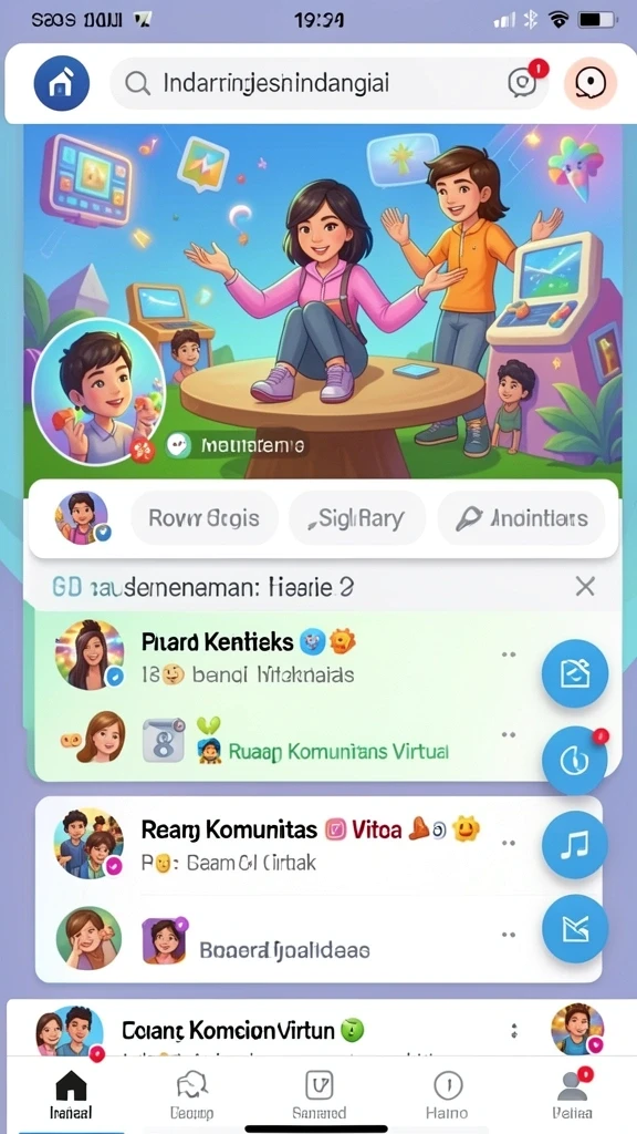 Komunitas yang aktif dan suportif.