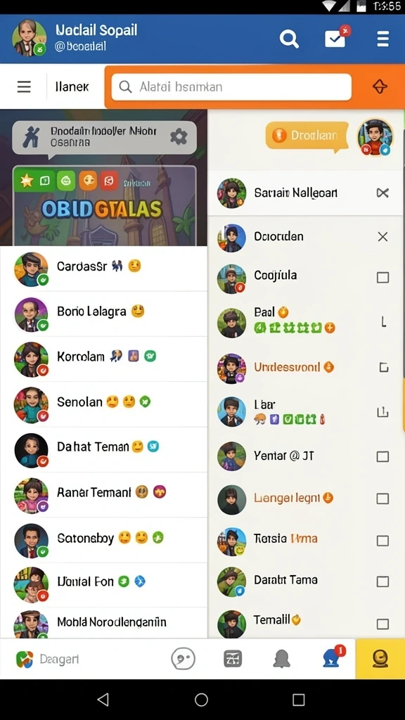 Mode permainan multiplayer yang seru dan kompetitif.