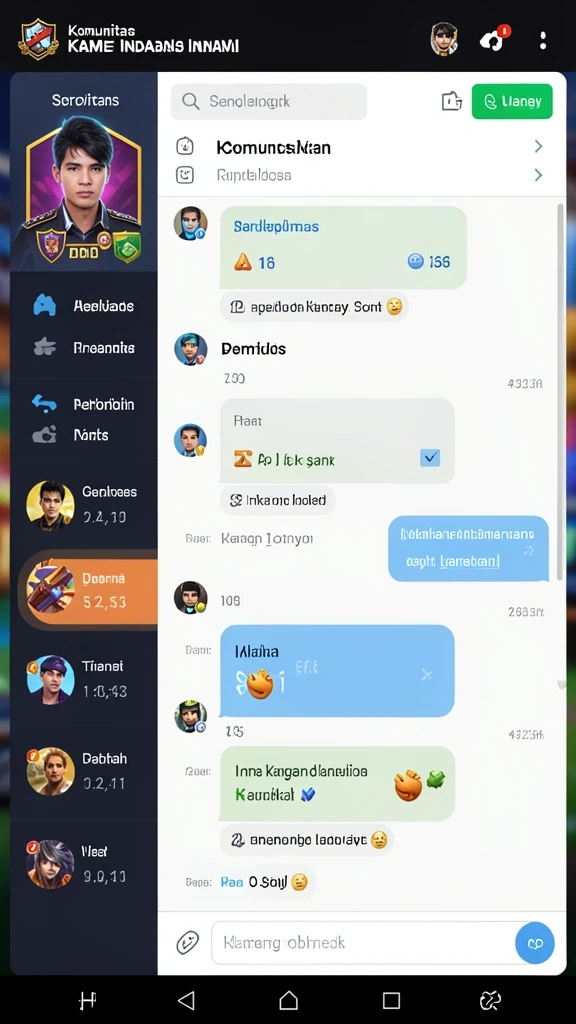 Fitur komunitas untuk berbagi tips dan strategi.